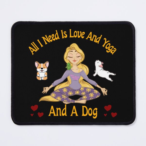 Item preview, BEST SELLING - All I Need Is Love And Yoga And A Dog designed and sold by VaLdoShop.