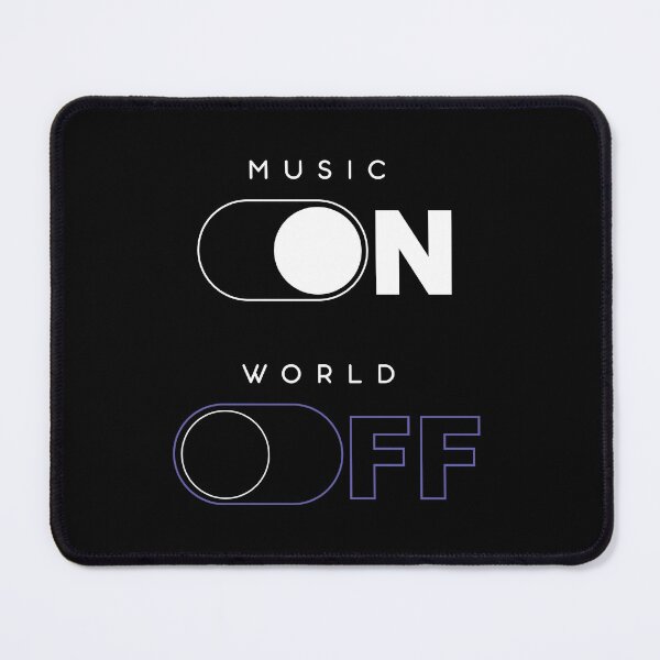 Item preview, FUNNY MUSIC IS ON, WORLD IS OFF designed and sold by arthemdesign.
