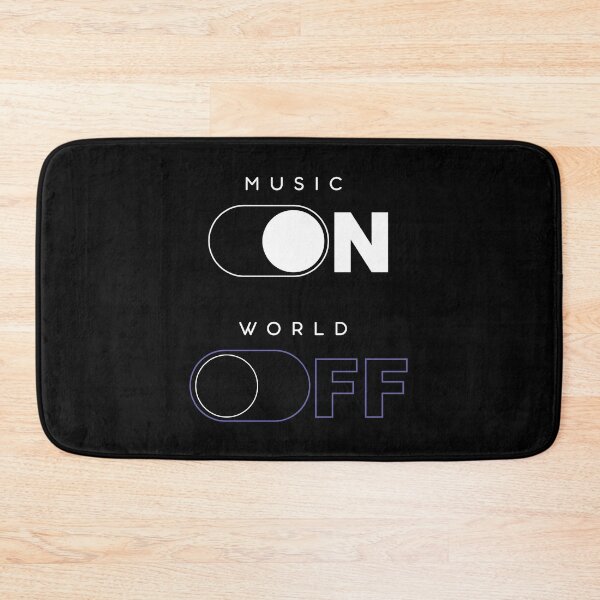 Item preview, FUNNY MUSIC IS ON, WORLD IS OFF designed and sold by arthemdesign.