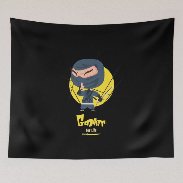 Item preview, Gamer for Life with Ninja Shadow Clan designed and sold by PRIVARSHU.