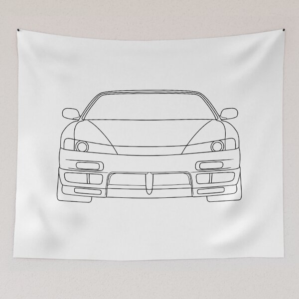 Item preview, Nissan Silvia S14 200SX black lines designed and sold by EdimDesign.