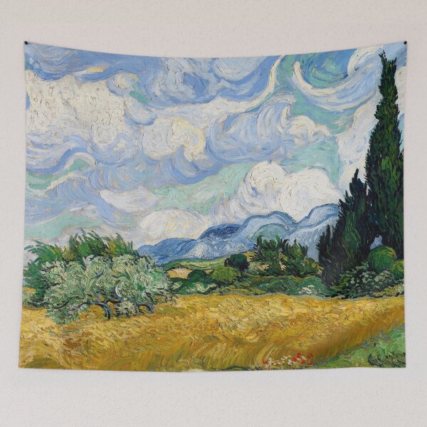 Item preview, Wheat Field with Cypresses by Vincent van Gogh designed and sold by emilypigou.