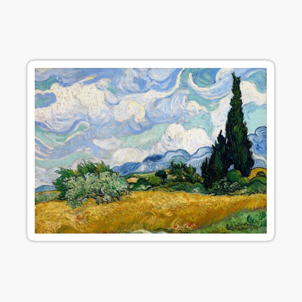 Item preview, Wheat Field with Cypresses by Vincent van Gogh designed and sold by emilypigou.