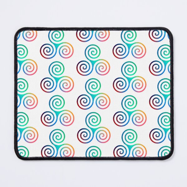 Item preview, Rainbow Colorful Triple Spiral - Triangle Pattern Background designed and sold by JanviRamani.