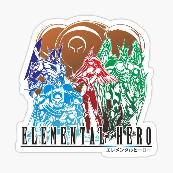 Elemental Hero in Final Fantasy Style Sticker