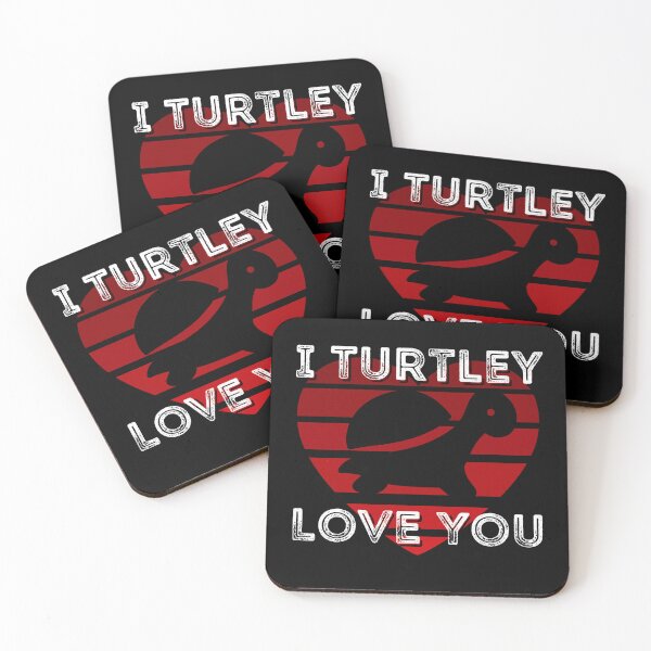 Item preview, I Turtley Love You Retro Sunset Turtle Pun designed and sold by Onewivnacher.