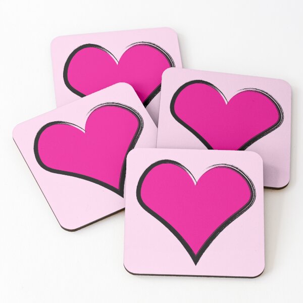 Item preview, Gran corazón rosa, patrón gráfico, feliz cumpleaños, día de San Valentín designed and sold by HybrisStudio.