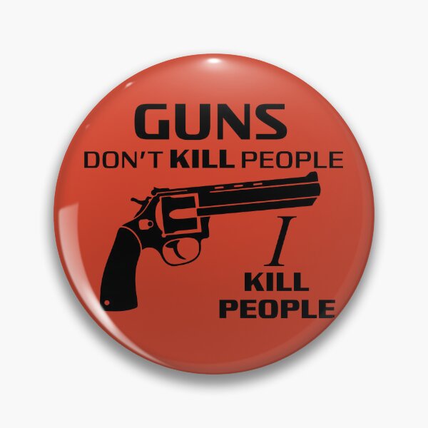 Item preview, Guns Don't Kill People, I Kill People Quote designed and sold by Meta Cortex.