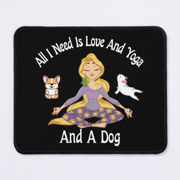 Item preview, All I Need Is Love And Yoga And A Dog designed and sold by VaLdoShop.