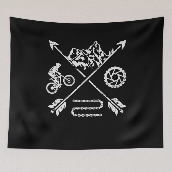Item preview, Mountain Bike Cross Mountains Chain Biker Gift Idea designed and sold by Kuma518.
