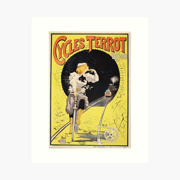 Aperçu de l'œuvre Cycles Terrot Dijon | Affiches anciennes françaises créée et vendue par POSTERAMALA.
