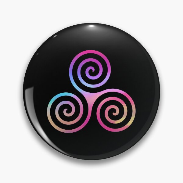 Artikelvorschau, Regenbogen-bunte dreifache Spirale entworfen und verkauft von JanviRamani.