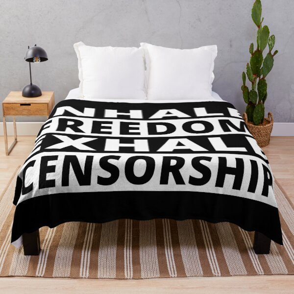 Item preview, Inhale freedom exhale censorship designed and sold by koshodesign.