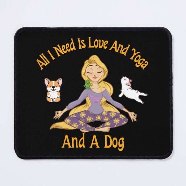 Item preview, All I Need Is Love And Yoga And A Dog designed and sold by VaLdoShop.