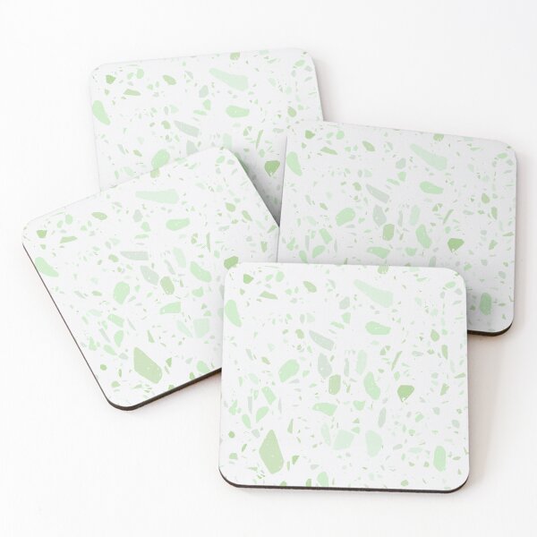 Item preview, White and Green Terrazzo  designed and sold by thesnowwhyte.