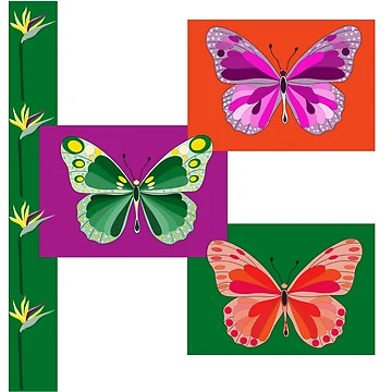 Artwork thumbnail, Butterflies Abstract by Randa-2511