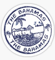 Pegatina El sello de viaje de Bahamas