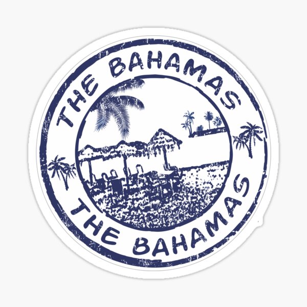 The Bahamas Travel Stamp Sticker