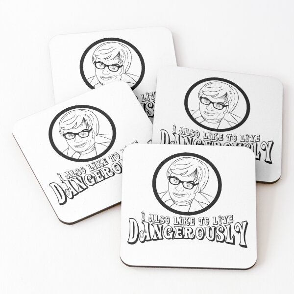 Item preview, I Also Like to Live Dangerously Quote designed and sold by McPod.