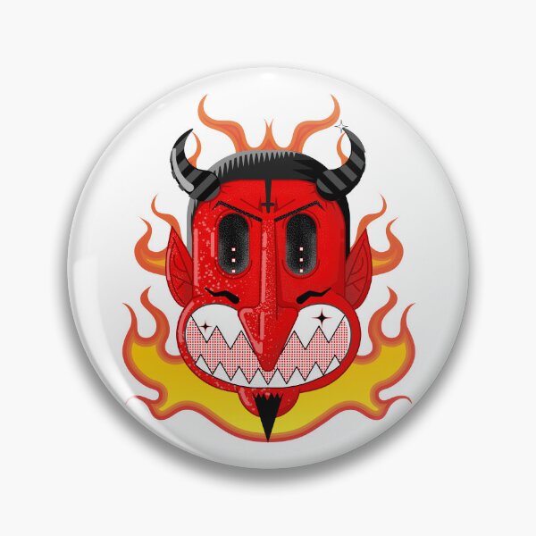 Item preview, Cartoon Devil Flames Vintage Retro designed and sold by Dr-Faustus.