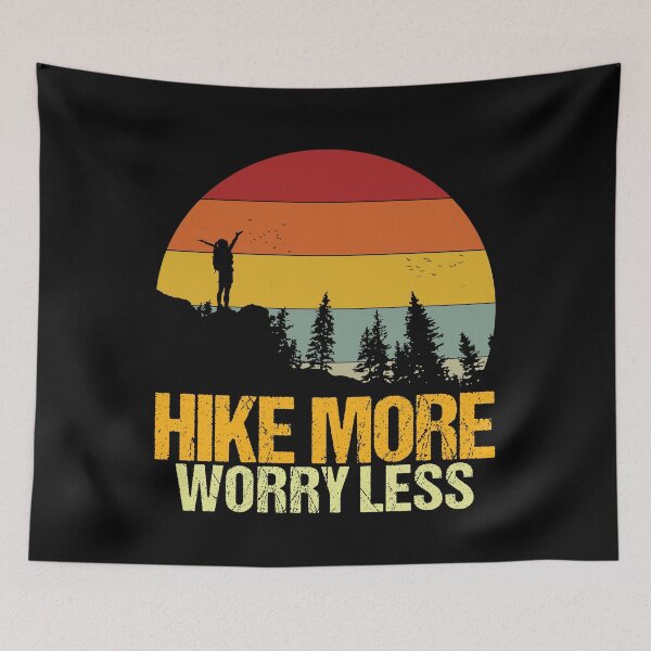 Item preview, Hike More Worry Less Women Hikers designed and sold by amishacreates.