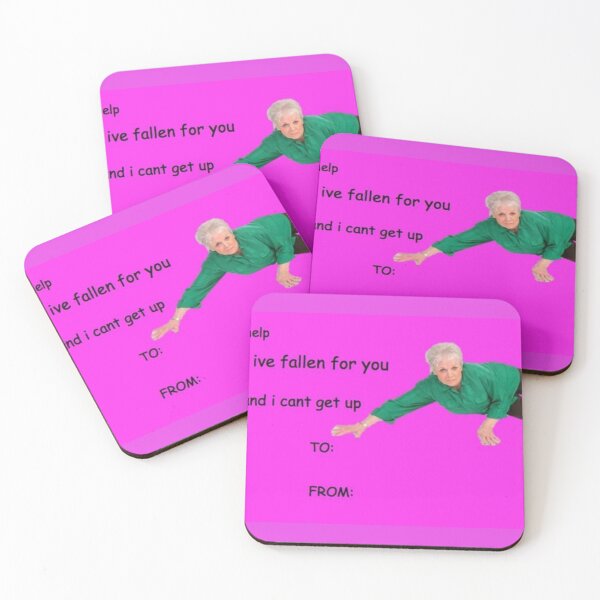Item preview, I've fallen for you and can't get up valentines day meme designed and sold by Alex Rowe.