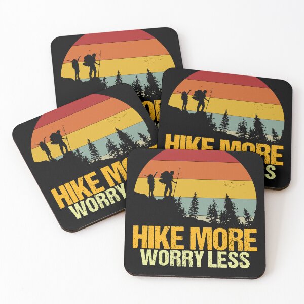 Item preview, Hike More Worry Less Couple Hikers Matching designed and sold by amishacreates.