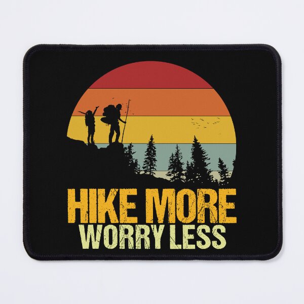 Item preview, Hike More Worry Less Couple Hikers Matching designed and sold by amishacreates.
