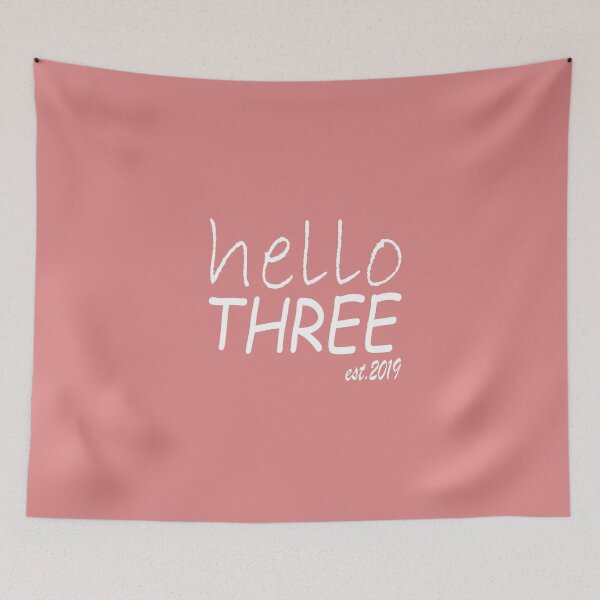 Item preview, Hello Three Est 2019 Shirt, 3th Birthday, Three Year Old Birthday designed and sold by boyastore.