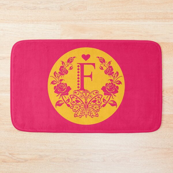 Item preview, Roses, Heart and Butterfly Monogram F designed and sold by ClownFishArts.