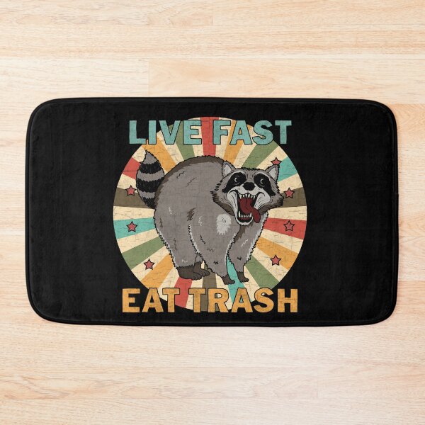 Item preview, Vintage Raccoon - Live Fast Eat Trash designed and sold by ValentinaHramov.