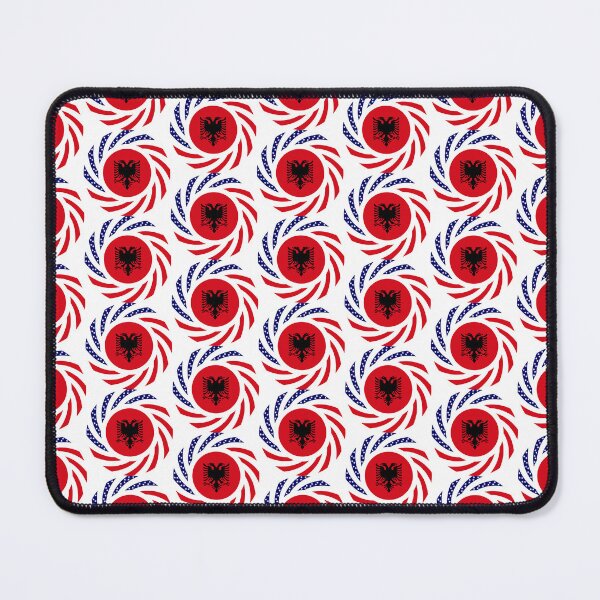 Item preview, Albanian American Multinational Patriot Flag Series designed and sold by Carbon-Fibre Media.