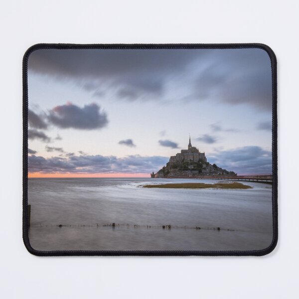 Item preview, Sunset at Le Mont Saint Michel in summer at high tide designed and sold by Stefan Rotter.