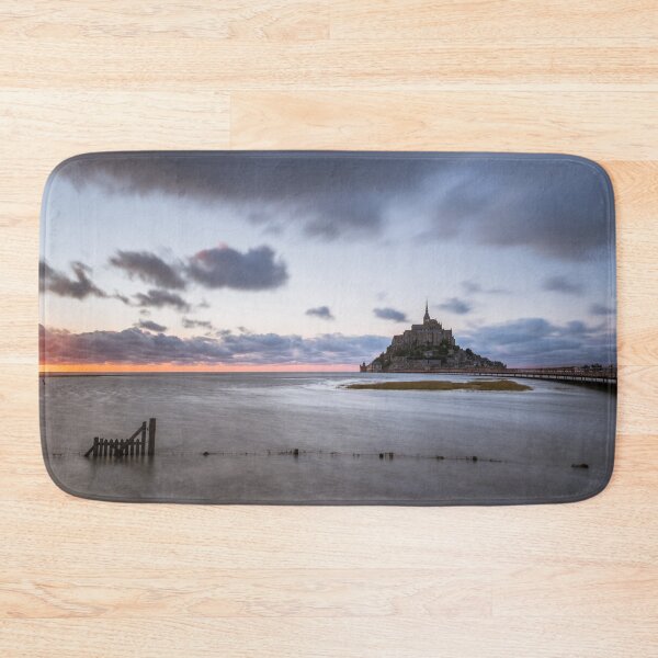Item preview, Sunset at Le Mont Saint Michel in summer at high tide designed and sold by Stefan Rotter.