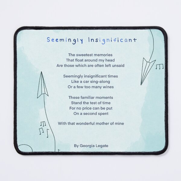Item preview, Seemingly Insignificant Poem Illustrated Mother Mum Mom Gift designed and sold by MDBespokeArt.