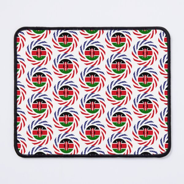 Item preview, Kenyan American Multinational Patriot Flag Series designed and sold by Carbon-Fibre Media.