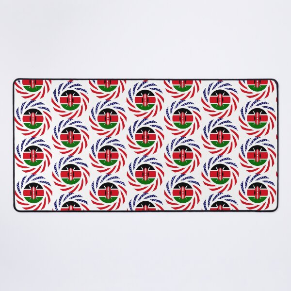 Item preview, Kenyan American Multinational Patriot Flag Series designed and sold by Carbon-Fibre Media.