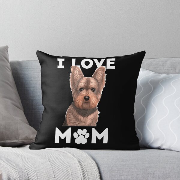 Artikelvorschau, Der Yorkshire-Terrier-Hund der Frauen Ich liebe Mama-Familie Yorkie-Muttertag entworfen und verkauft von Amanda Griffith.