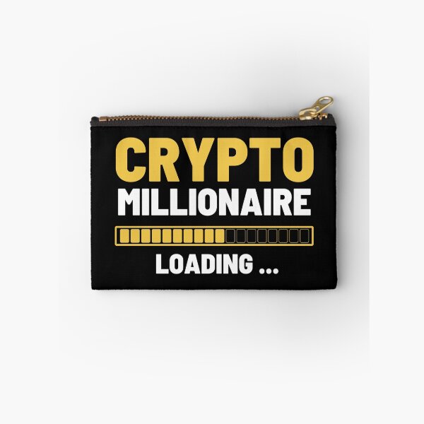 Item preview, Crypto Millionaire Loading Funny cryptocurrency Bitcoin Ethereum designed and sold by RanirO.