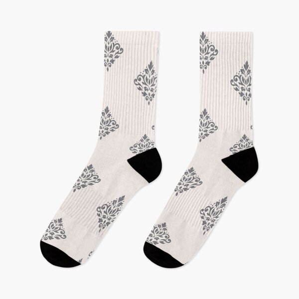 Item preview, Scroll Damask Art I Grey on Cream designed and sold by NataliePaskell.