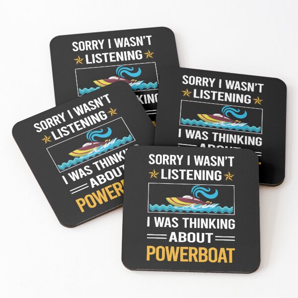 Item preview, Funny Listening Powerboat Powerboats designed and sold by RandalDavis.