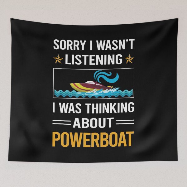 Item preview, Funny Listening Powerboat Powerboats designed and sold by RandalDavis.
