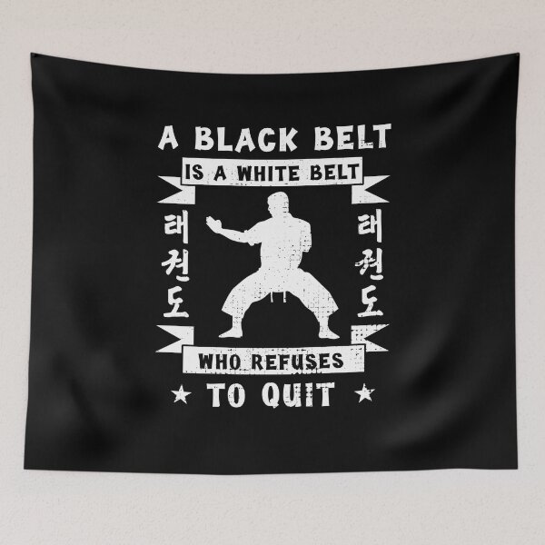 Item preview, Taekwondo Saying Belt Martial Arts Gift Idea designed and sold by Kuma518.