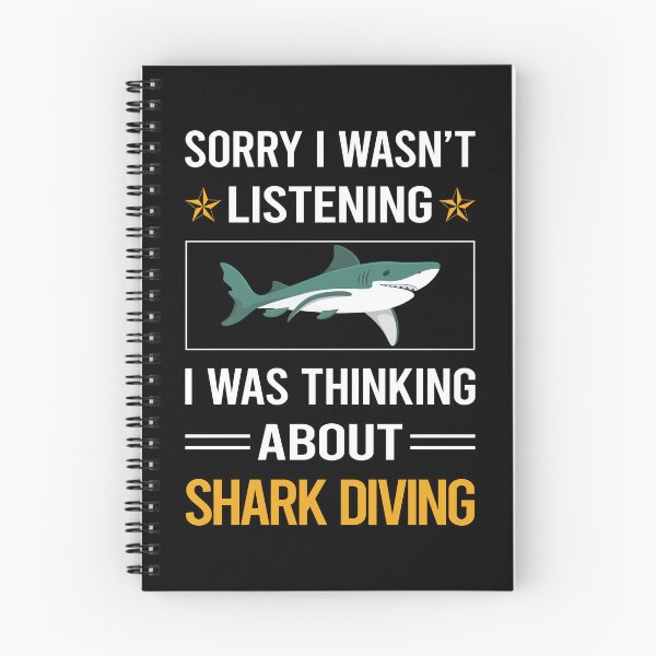Item preview, Funny Listening Shark Diving Diver designed and sold by RandalDavis.