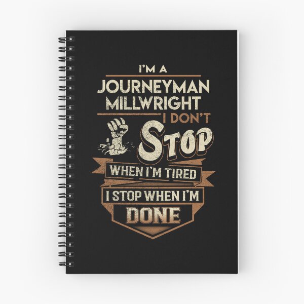 Item preview, Journeyman Millwright T Shirt - I Stop When Done Job Gift Item Tee designed and sold by natalinedk.