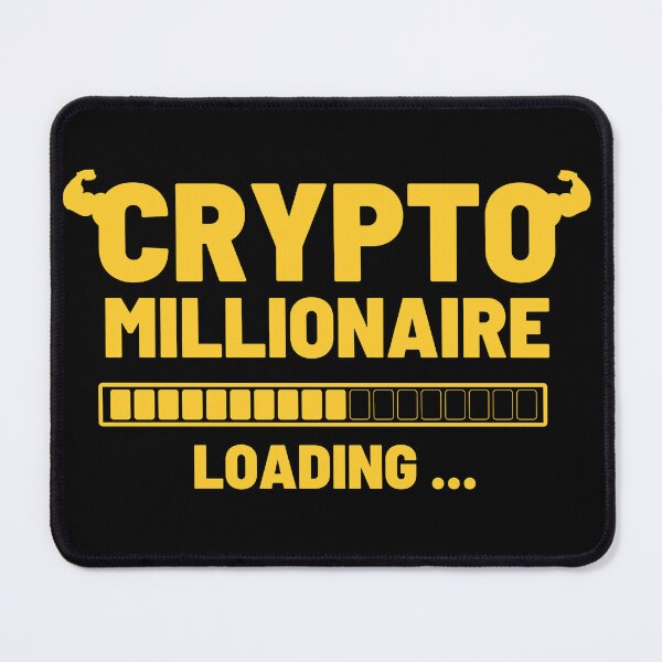 Item preview, Crypto Millionaire Loading Funny cryptocurrency Bitcoin Ethereum designed and sold by RanirO.