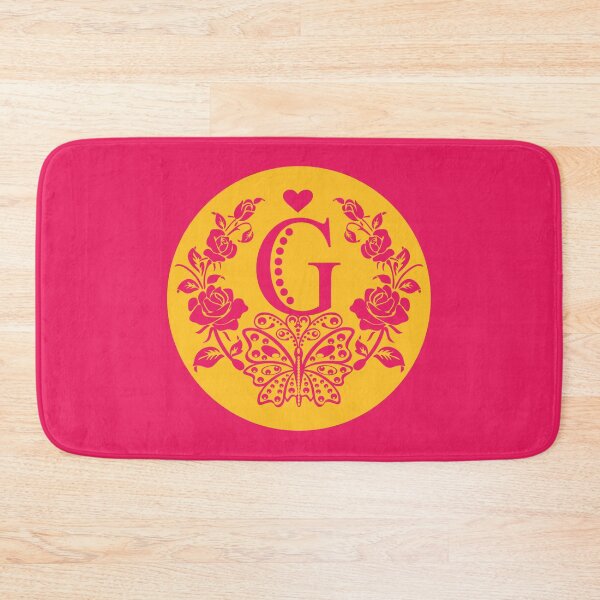 Item preview, Roses, Heart and Butterfly Monogram G designed and sold by ClownFishArts.