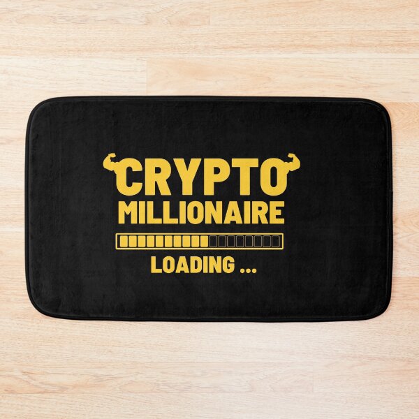 Item preview, Crypto Millionaire Loading Funny cryptocurrency Bitcoin Ethereum designed and sold by RanirO.