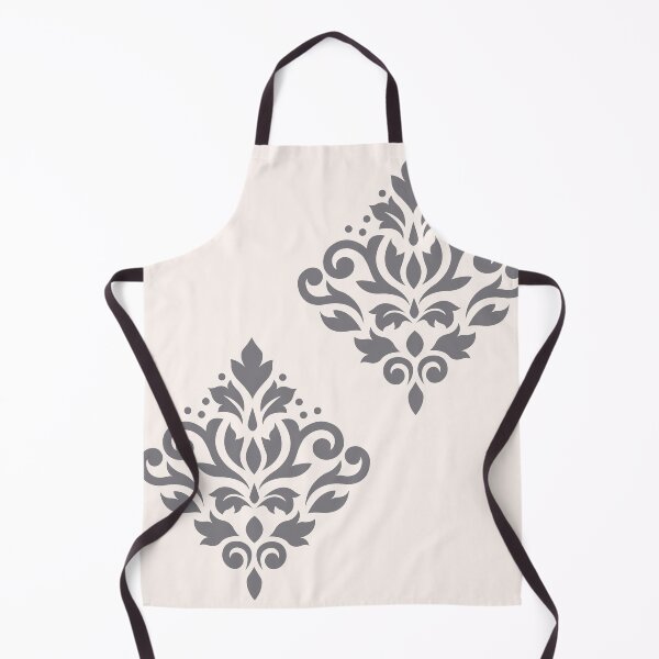 Item preview, Scroll Damask Art I Grey on Cream designed and sold by NataliePaskell.
