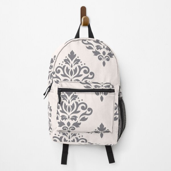 Item preview, Scroll Damask Art I Grey on Cream designed and sold by NataliePaskell.